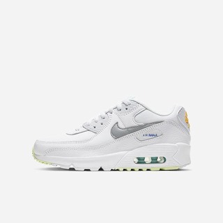 Pantofi Casual Nike Air Max 90 Fete Albi Portocalii Gri Deschis | AZNC-23549